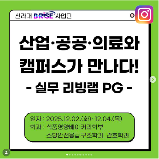 (신라대학교) 실무 리빙랩 운영